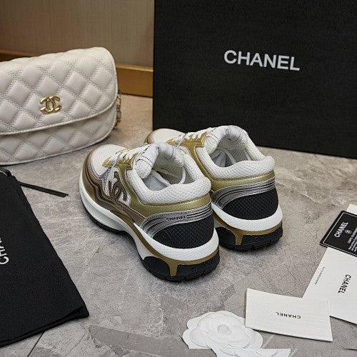 Chanel CC Logo Retro Runner Sneakers