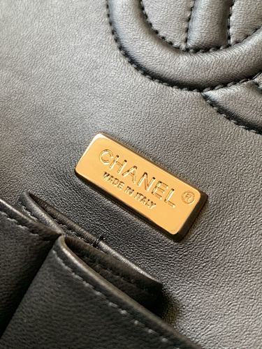 Chanel Black Tweed Pearl & Crystal Embellished Flap Bag