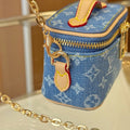 Louis Vuitton Nice Nano Blue Monogram Denim
