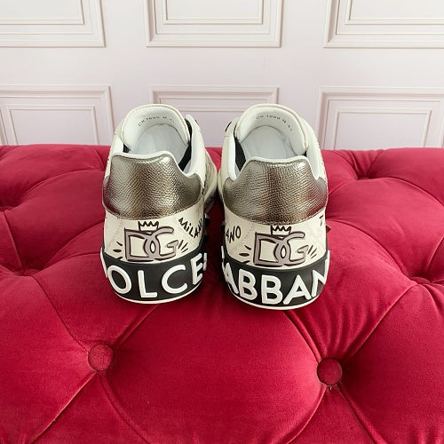 Dolce & Gabbana Portofino Light Graffiti Heart Sneakers