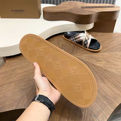 Burberry Vintage Check Criss-Cross Buckle Slide Sandals
