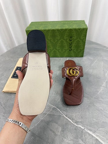 Gucci GG Marmont thong sandals