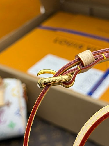 Louis Vuitton × Takashi Murakami Nano Speedy White Monogram Multicolore Canvas