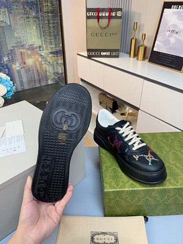 Gucci GG Multicolor Embroidered Platform Sneakers