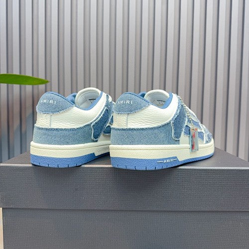 AMIRI Skel Top Low Denim Sneakers