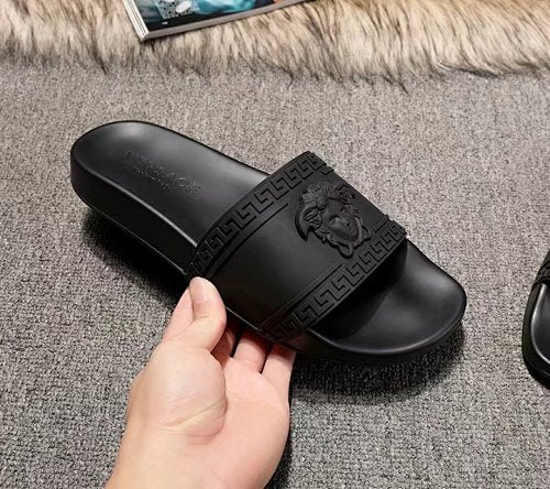 Versace Medusa Greek Key Pool Slide Sandals