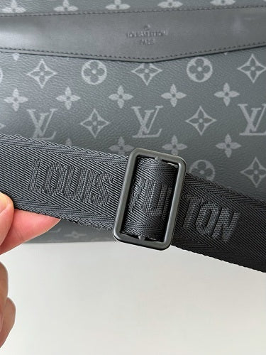 Louis Vuitton Utility Crossbody Monogram Eclipse Canvas
