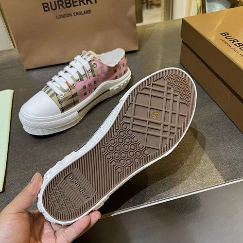 Burberry Vintage Check Low-Top Platform Sneakers