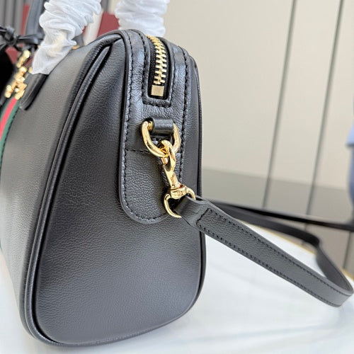 Gucci Horsebit Web Boston / Top Handle Bag