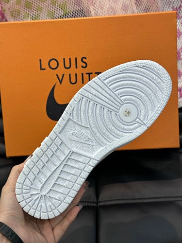 Louis Vuitton x Nike Air Force 1 Low “Triple White” Monogram sneakers