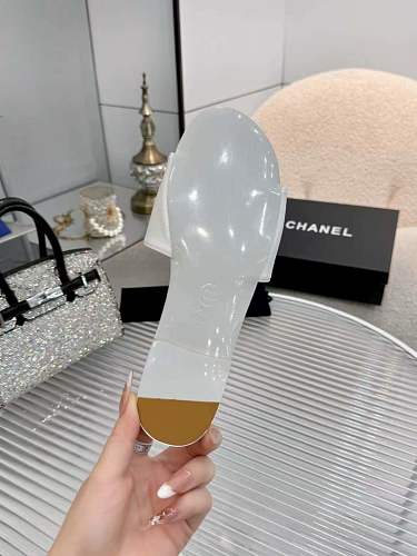 Chanel Quilted CC Logo Slide Sandals