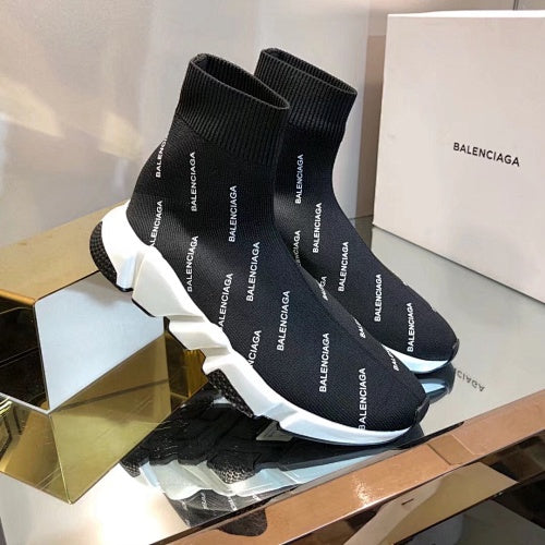 Balenciaga Speed 2.0 Allover Logo Sock Sneakers